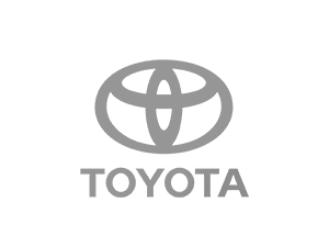 Logotipo en escala de grises de Toyota.